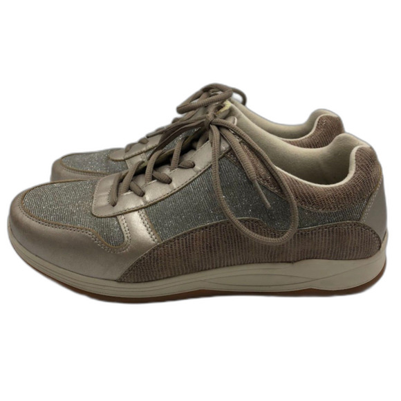 DREW Women's Tuscany Sparkly Glitter Sneakers Size 11W Slip Resistant Leather - Picture 1 of 12